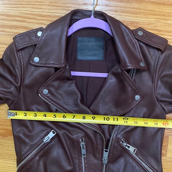 One day sale All Saints Balfren biker leather jacket - Picture 13 of 14